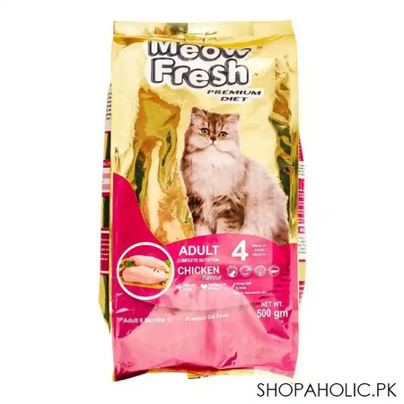 meow fresh premium diet adult 6 months+ chicken, 500g main image