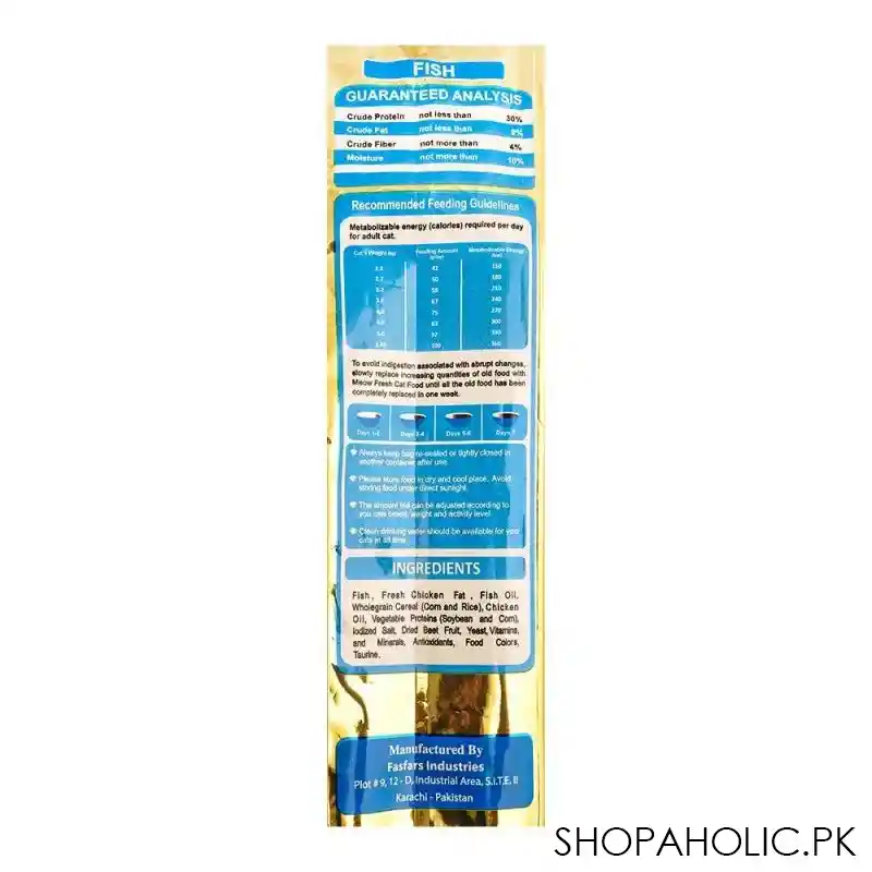 meow fresh premium diet adult 6 months+ fish, 500g image5