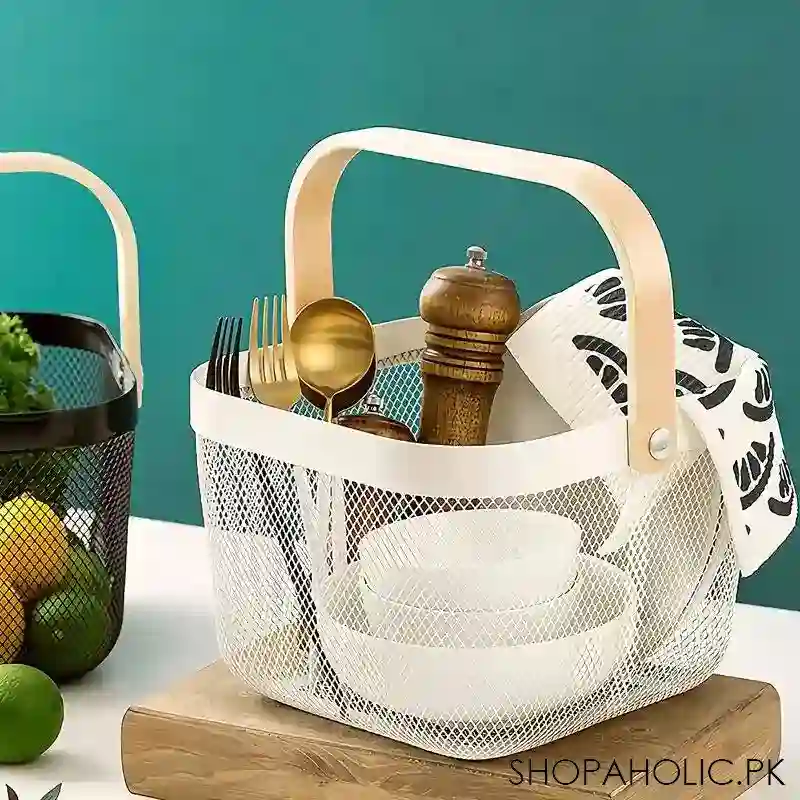 mesh steel storage basket image3