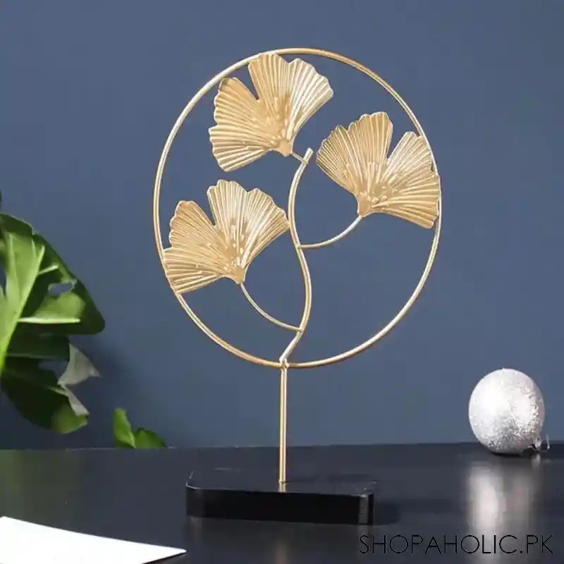 metal brass golden gingko main image