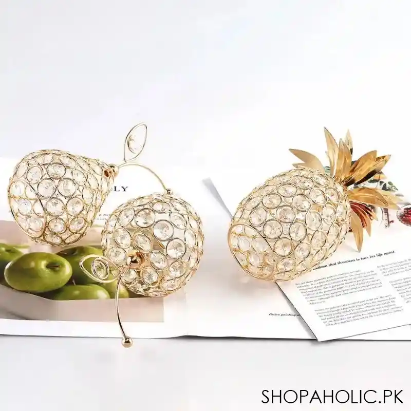 metal crystal craft fruit ornament image4
