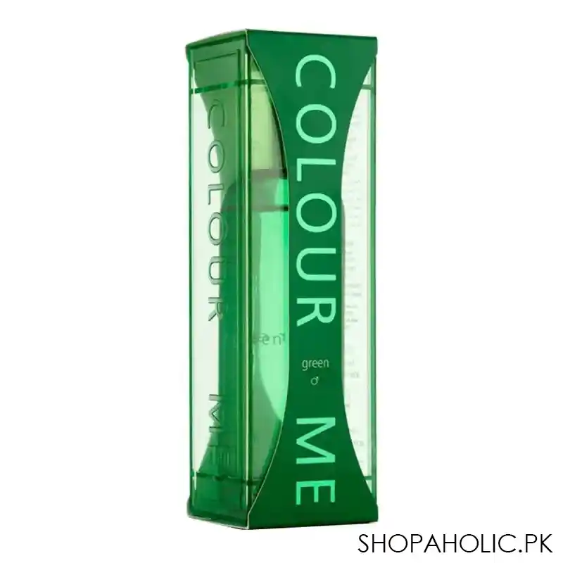 milton lloyd color me green homme eau de parfum, for men, 90ml image2