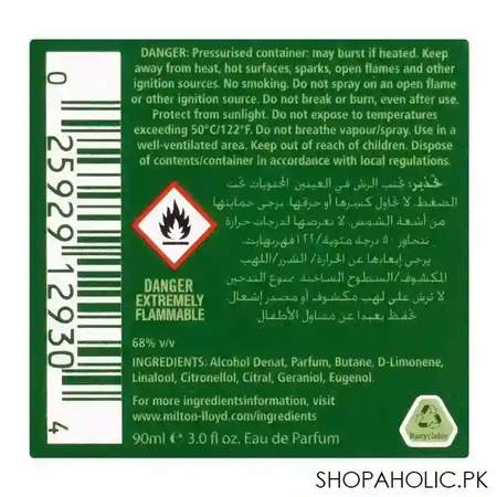 milton lloyd color me green homme eau de parfum, for men, 90ml image3