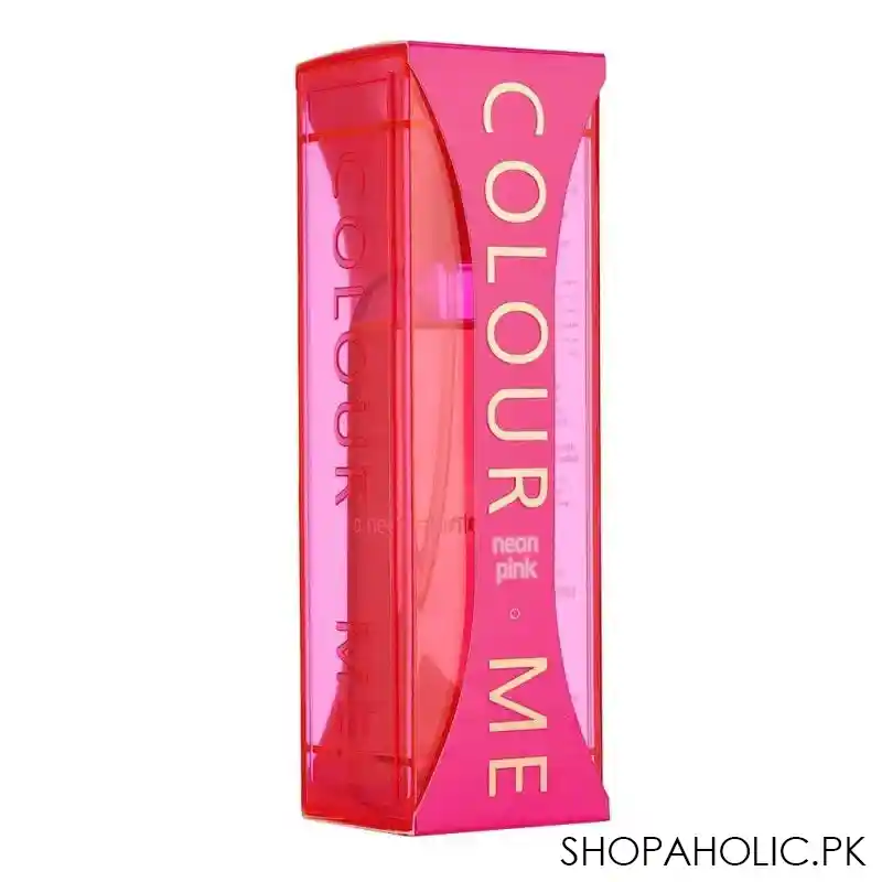 milton lloyd color me neon pink femme eau de parfum, for women, 100ml image2
