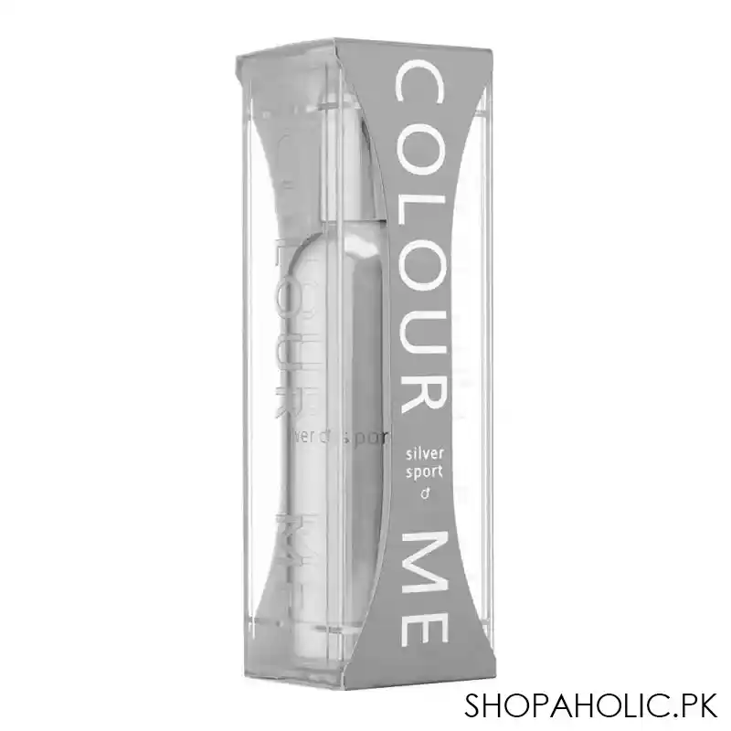 milton lloyd color me silver sport homme eau de parfum, for men, 90ml image2