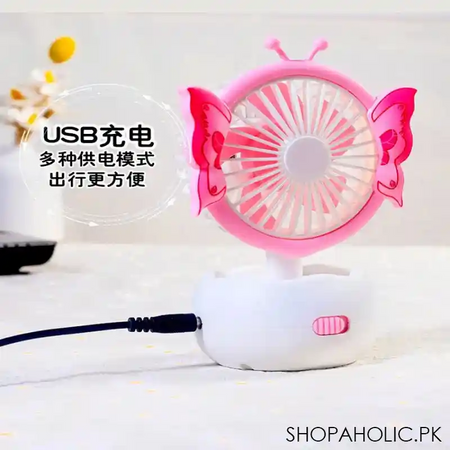 mini butterfly desktop fan image3
