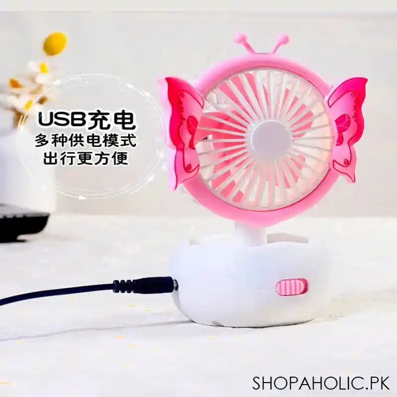 mini butterfly desktop fan image3