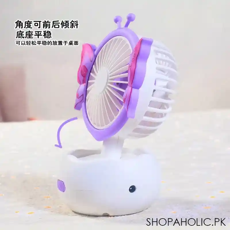 mini butterfly desktop fan image4