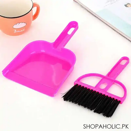 mini dustpan with cleaning brush image2