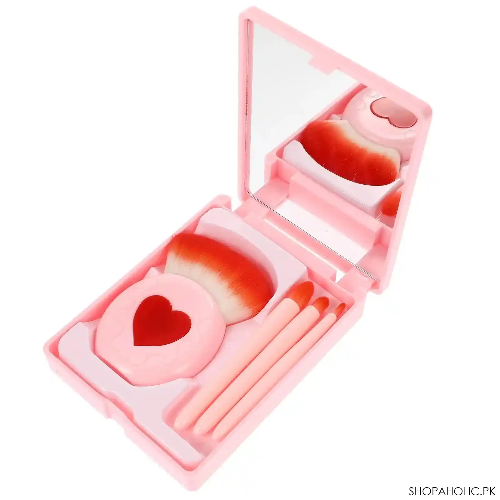 mini heart makeup brush set image5