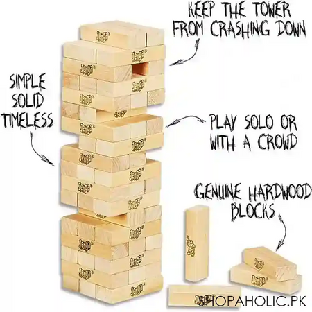 mini jenga wood block game main image
