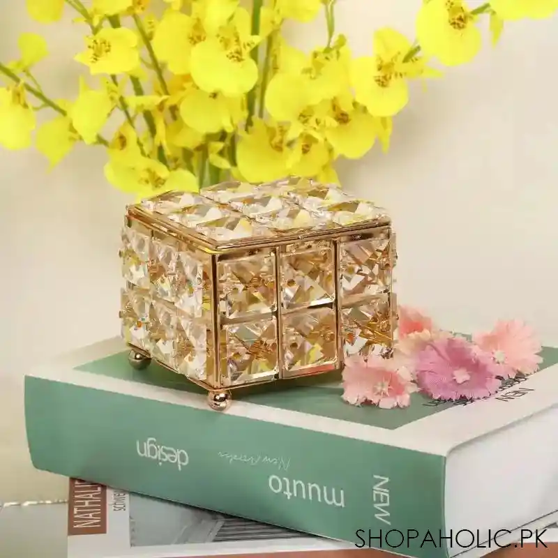 mini pearl crystal jewelry box image3