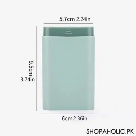 mini portable travel medical case 6 slots pill organizer image2