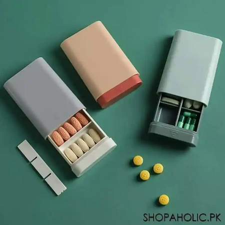mini portable travel medical case 6 slots pill organizer image4