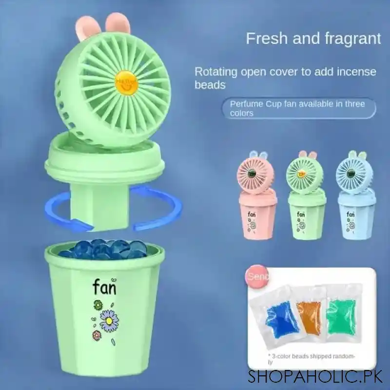 mini rechargeable cup style mist fan image2