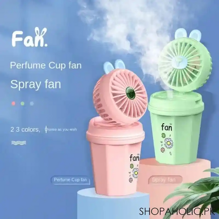 mini rechargeable cup style mist fan main image