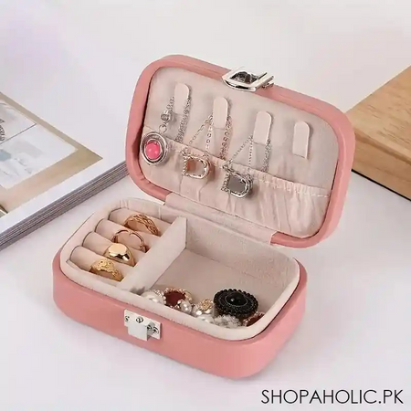 mini rectangular leather jewellery box main image