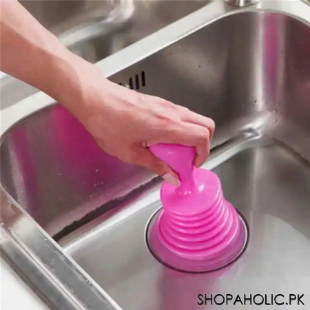 mini sink plunger with ergonomic handle image2