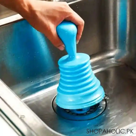 mini sink plunger with ergonomic handle main image