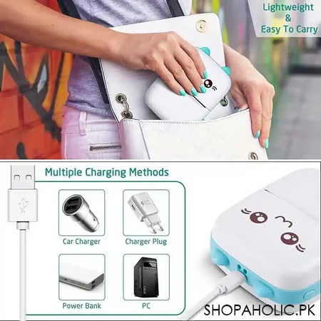 mini thermal photo label portable instant printer with paper roll image6