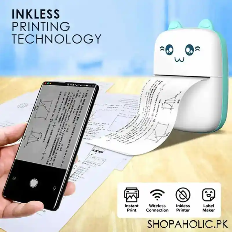 Buy Mini Thermal Portable Instant Printer with Paper – Shopaholic.pk
