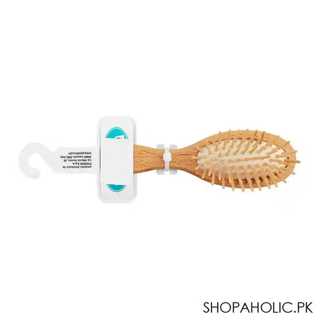 Mira Hair Brush, Small, Oval Shape, Wooden Style, No. 322 - Main Image