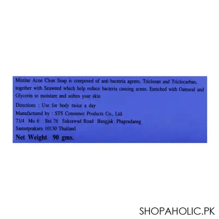 Mistine Acne Clear Soap 159g - Image 3