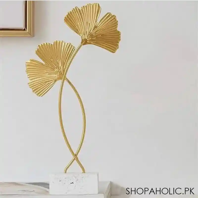 modern metal leaves statue image2