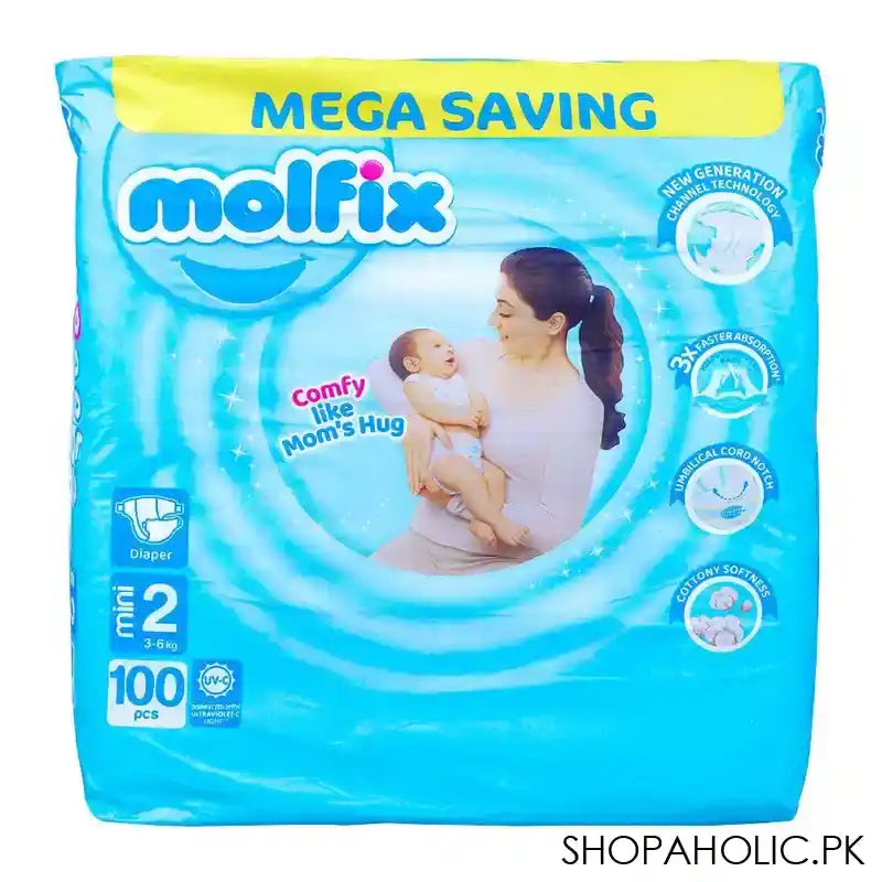 Molfix Diaper 2 Mini, Mega Saving, 3-6 KG, 100-Pack - Main Image