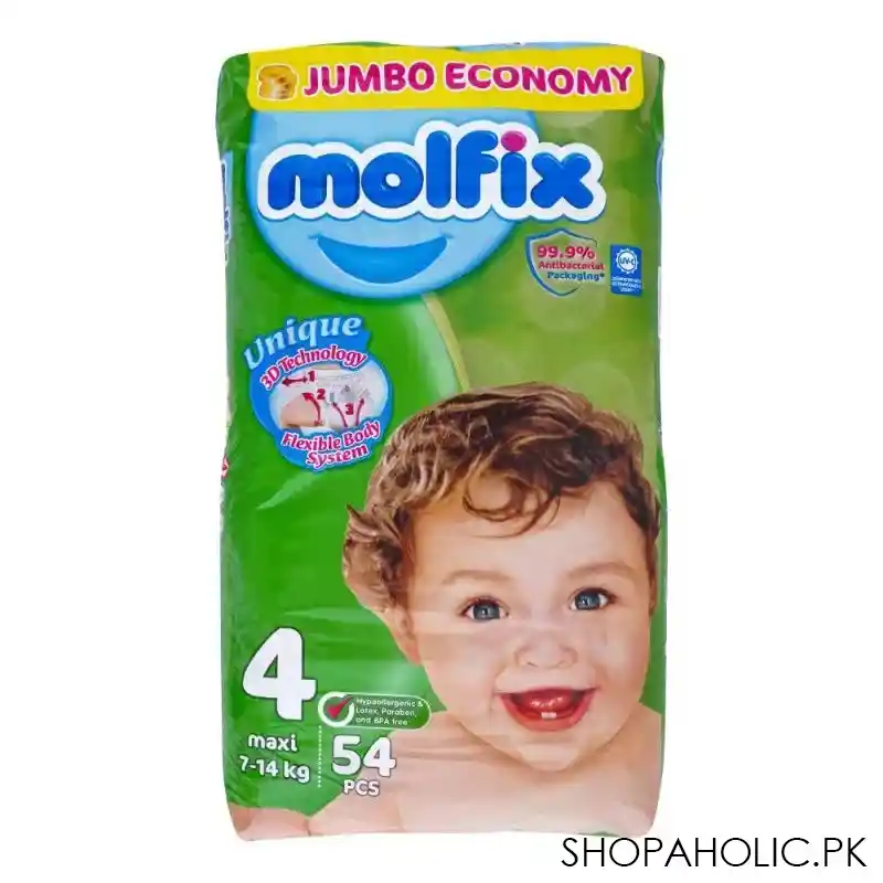 molfix diaper 4, maxi, 7 14kg, 54's main image