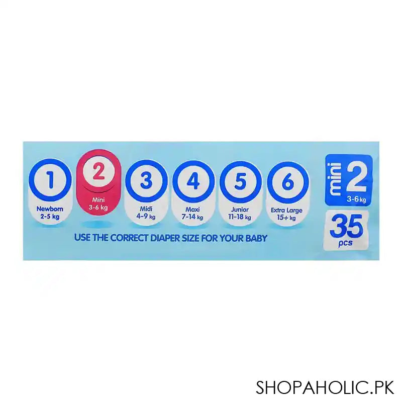 Molfix Diaper, Mini No-2, 3-6 kg, 35-Pack - Image 2