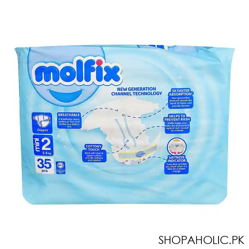 Molfix Diaper, Mini No-2, 3-6 kg, 35-Pack - Image 5