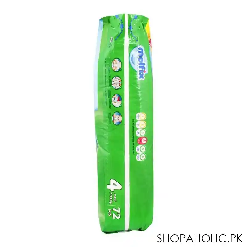 molfix diaper no. 4, maxi, mega pack, 7 14 kg, 72 pack image3