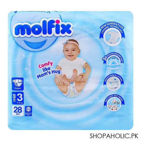 Molfix Diapers 3 Medium, 4-9kg, 28-Pack - Main Image