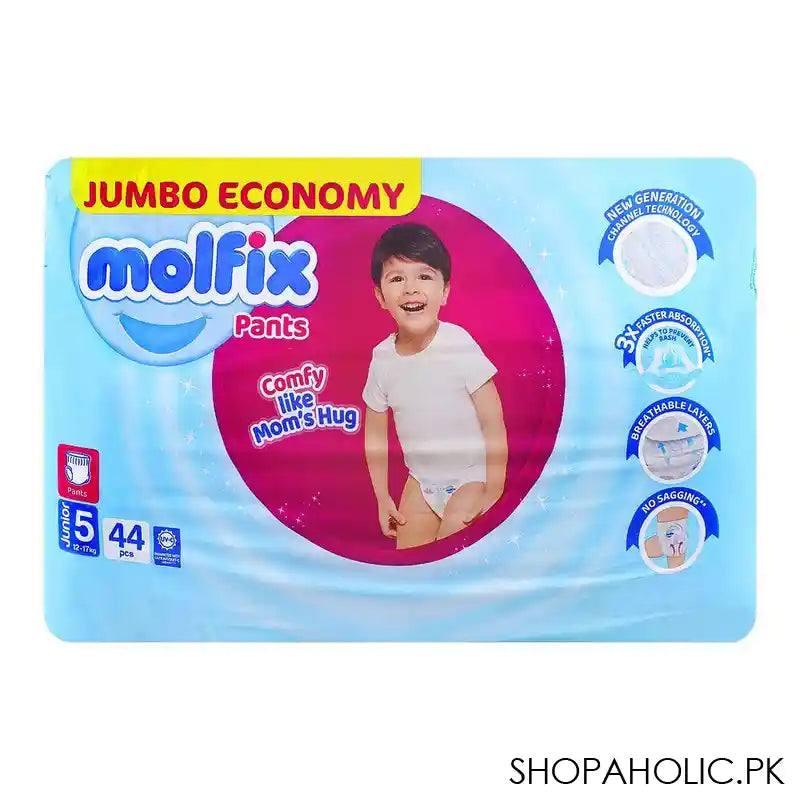 Molfix Pants 5 Junior, Jumbo Economy Pack, 12-17kg, 44-Pack - Main Image