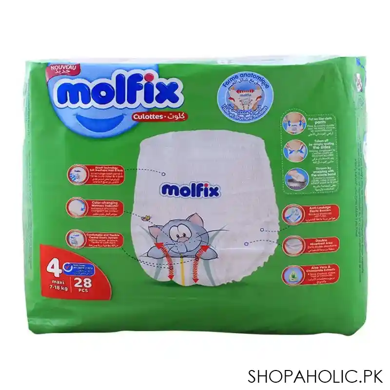 molfix pants no. 4, maxi 7 18 kg, 28 pack image2
