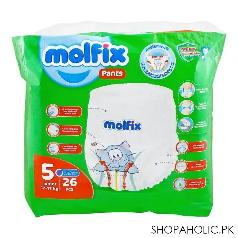 molfix pants no. 5, junior 12 17 kg, 26 pack image2