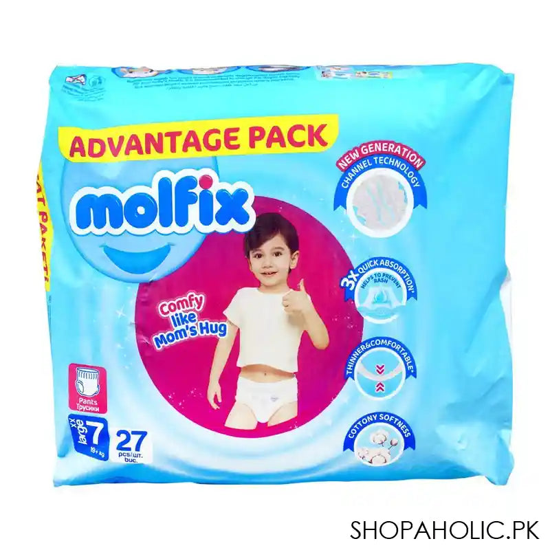 Molfix Pants No.7, XXLarge, 19+Kg, Advantage Pack Of 27 - Main Image