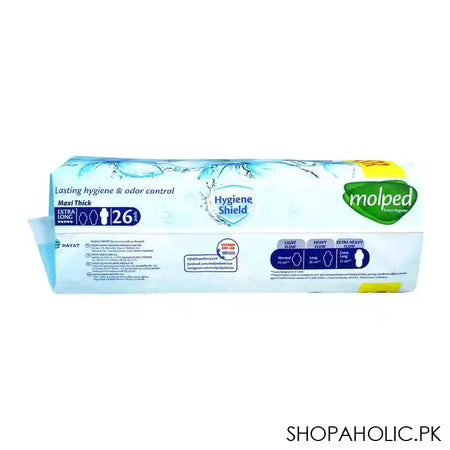 Molped Maxi Thick Extra Hygiene Shield, Extra Long, 26-Pads Super Saver - Image 2