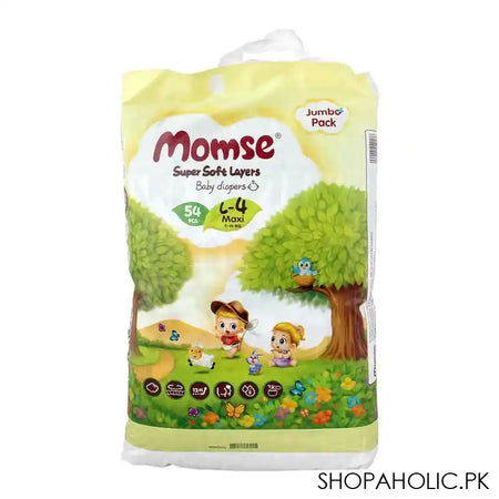 Momse Baby Diapers, L-4 Maxi, 9-14 KG, 54-Pack - Main Image