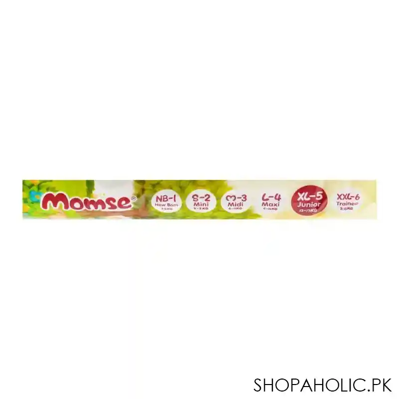 momse baby diapers, xl 5 junior, 12 17 kg, 48 pack image4
