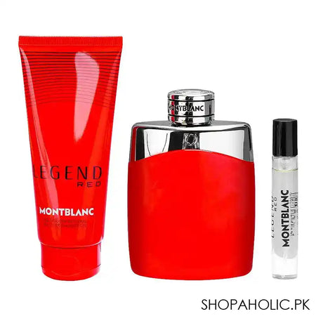 Mont Blanc Legend Red Pour Homme Set For Men, Eau De Parfum 100ml + Eau De Parfum 7.5ml + Shower Gel - Main Image