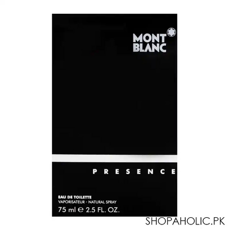 mont blanc presence men eau de toilette 75ml image2