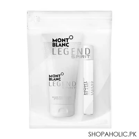 mont blanc spirit pour homme for men eau de parfum, 7.5ml, + balm 50ml, mini set main image