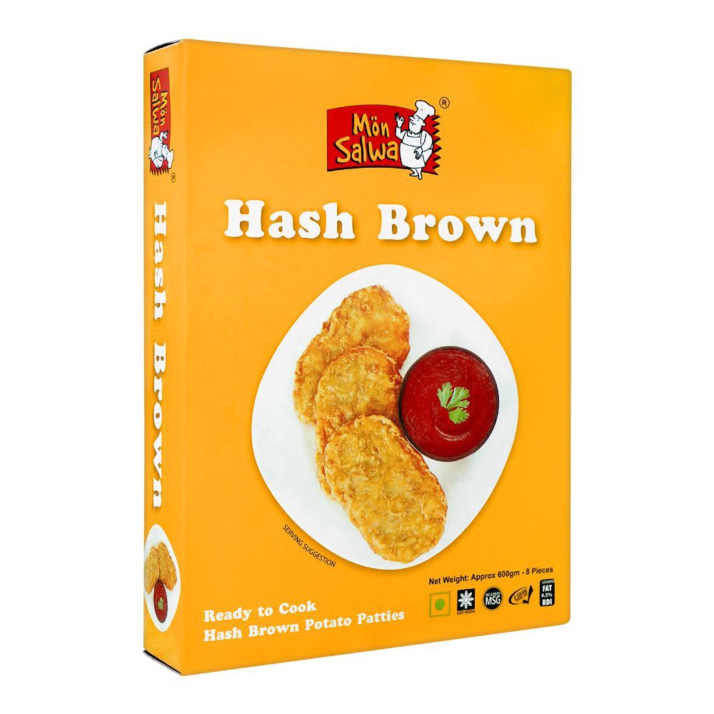 Mon Salwa Hash Brown Potato Patties 600gm 8`s - Main Image
