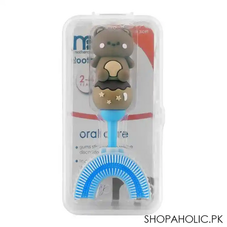 mothercare oral care 2 4 years toothbrush, brown, extra soft main image