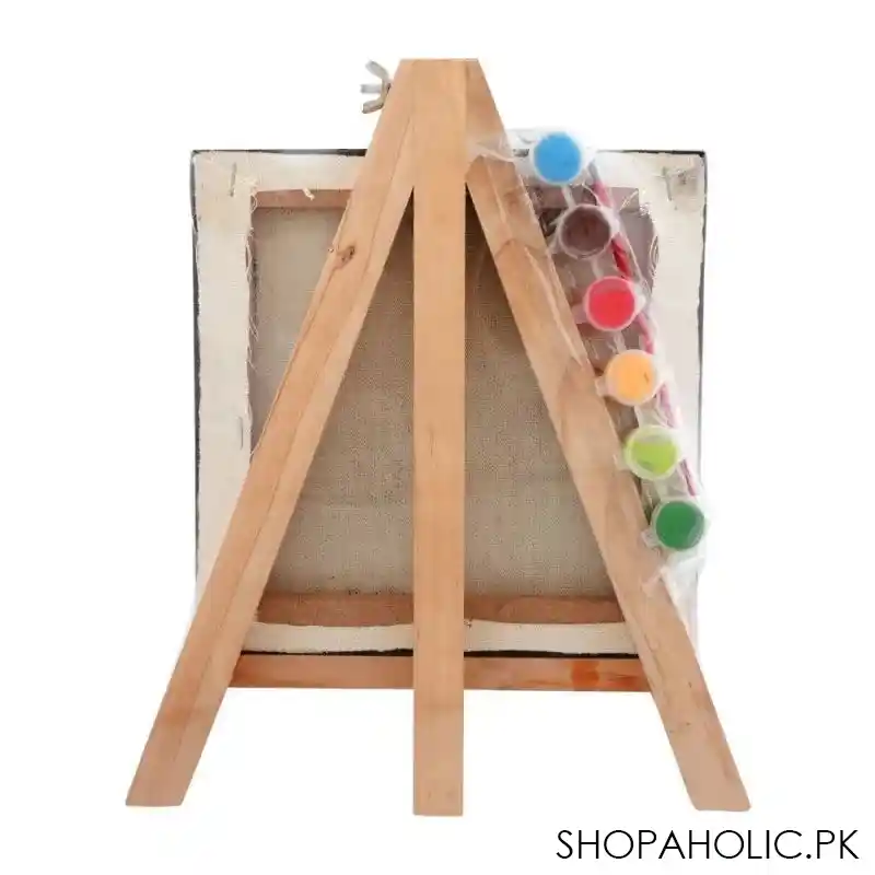 mr. art magic 100% pure cotton easel with canvas, medium, black, 553 3923 image2