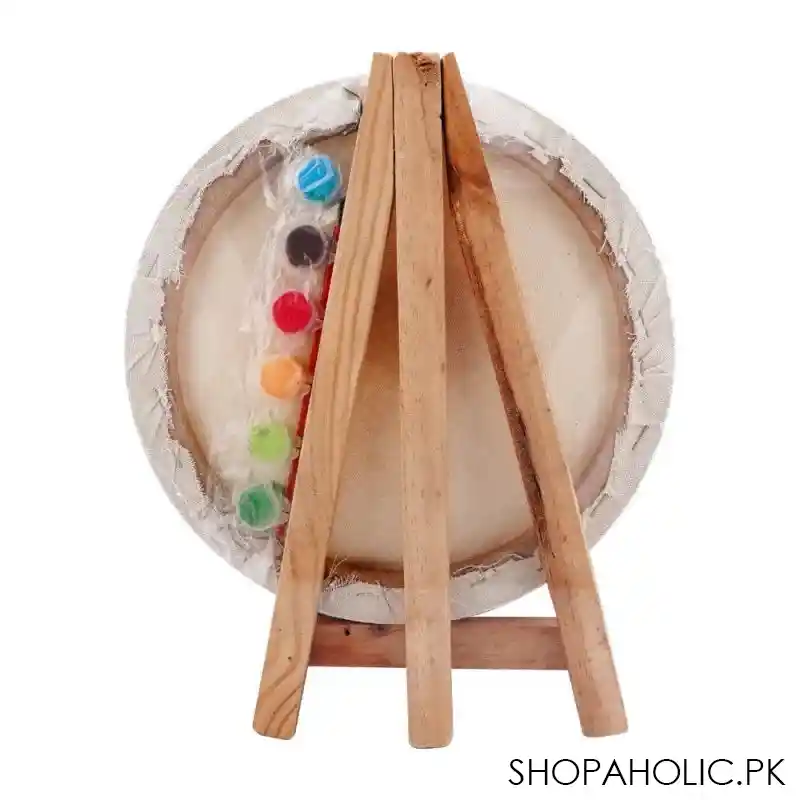 mr. art magic 100% pure cotton easel with round canvas, large, 550 3914 image2
