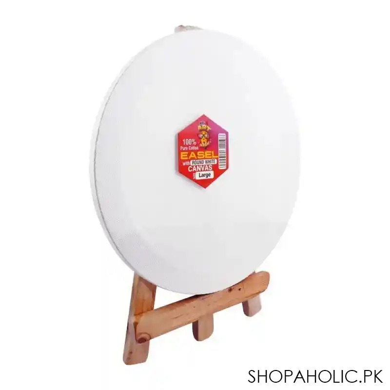 mr. art magic 100% pure cotton easel with round canvas, large, 550 3914 main image
