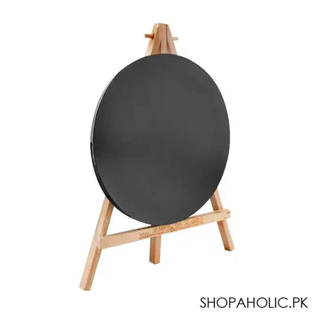 Mr. Art Magic 100% Pure Cotton Easel With Round Canvas, X-Large, Black, 606-3920 - Main Image